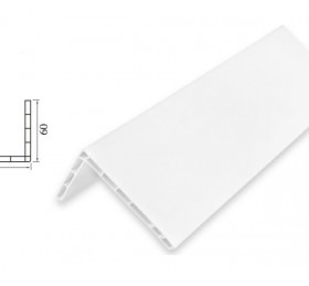 Plastik Pervaz 60x90 - 3 Metre - Beyaz